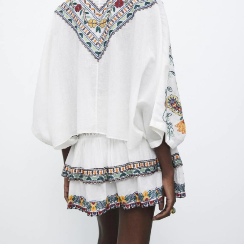 Zama Embroidered 2 Piece Set