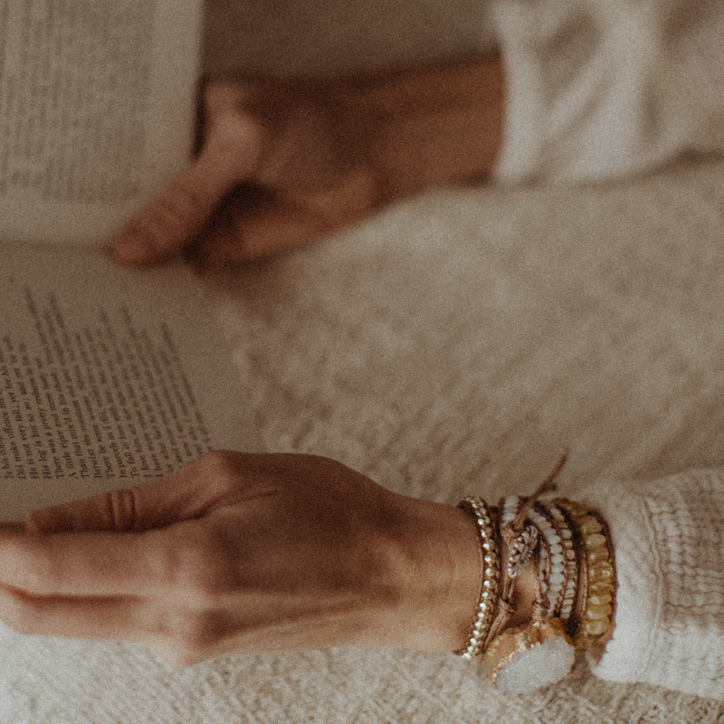 White Druzy Stone Bracelet