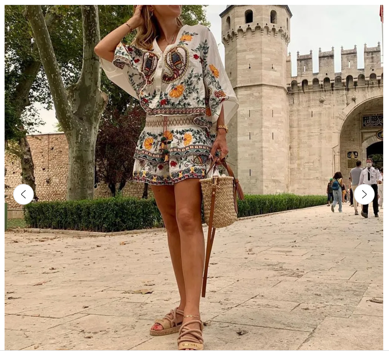 Zama Embroidered 2 Piece Set