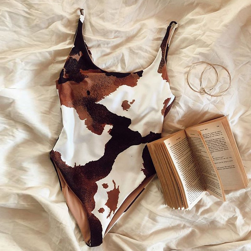 Cow Print Swimsuit