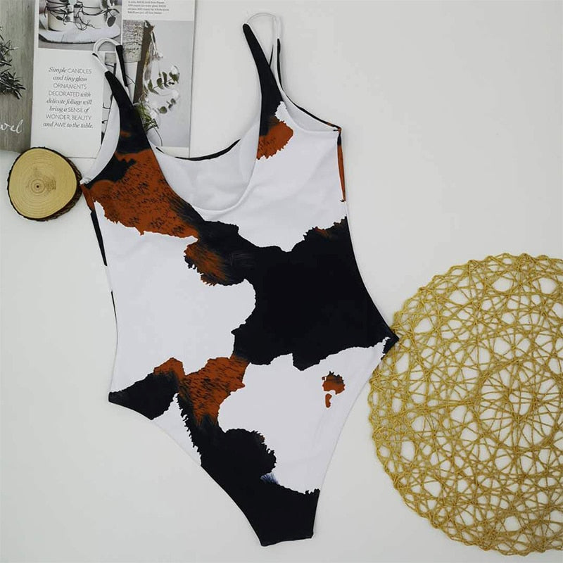 Cow Print Swimsuit