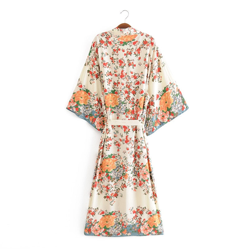Summer floral Kimono