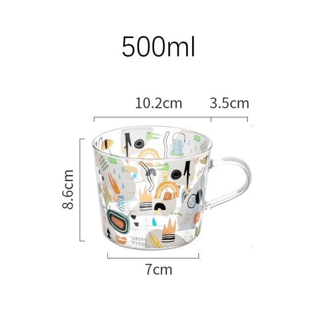 Boho Glass Mugs